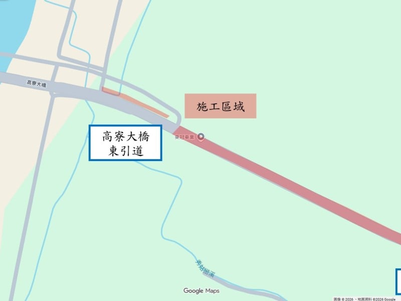 因應赤科山金針花季、天候因素 ! 「高寮大橋」路面刨鋪施工 調整至8/10~11